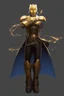 Placeholder: Golden Warforged, Steampunk, Sorcerer Supreme, Dark Cloak, Mechanus, Humanoid.