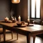 Placeholder: Generate an image of a table with a warm, inviting atmosphere. The table should be well-lit with soft, natural lighting The background should be slightly blurred.