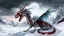 Placeholder: ice dragon skeleton with silver and red marble horns snowy landscape in the style of, gore, horror, eerie, dark fantasy; HDR, UHD, TXAA, Ralph Steadman, Seb Mckinnon, impressionism, dadaism, surrealism in the style of, gore, horror, eerie, dark fantasy; HDR, UHD, TXAA, Ralph Steadman, Seb Mckinnon, impressionism, dadaism, surrealism