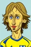 Placeholder: Mikhail Modric Ukrainian football player ,cartoon 2d