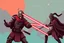 Placeholder: pop art pixels 1000 images robot jedi samurai warrior