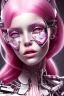 Placeholder: cyborg, pink hair, sexy, perfekt, real, dream