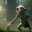 Placeholder: pixar art style of gollum in native environment, monotone color, full body, by mobeius, au naturel, hyper detailed, digital art, trending in artstation, cinematic lighting, studio quality, smooth render, unreal engine 5 rendered, octane rendered, art style by klimt and nixeu and ian sprigger and wlop and krenz cushart