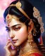 Placeholder: Detailed hot indian actress, intricate details, full body portrait, keep head in frame, slight, black Japanese motif, concept art, highly detailed, digital painting, concept art, sharp focus, illustration, art by Yoji Shinkawa, WLOP and greg rutkowski and alphonse mucha and artgerm and yanjun Chen and Junji ito and Makoto Shinkai, HDR, octane render