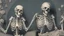 Placeholder: Skeleton Couple Posing Suggestively In Vintage 1940s Hollywood Grandeur