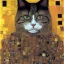 Placeholder: Portrait of an evil cat by klimt