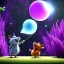 Placeholder: The mouse and the executioner discussing the future of the universe on bubble world, art by Pixar and Dreamworks