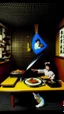 Placeholder: Japanese hotel Restaurant 80's Advertisement Odon