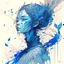 Placeholder: Beautiful teen princess, blue outlines, highly detailed, intricate motifs, organic tracery, perfect composition, digital painting, artstation, concept art, smooth, sharp focus, illustration, Carne Griffiths, pixar, Victo ngai, Jean Baptiste Monge, shiny aura, Dan witz