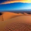 Placeholder: désert du Sahara, coucher de soleil, dune de sable, montagne, rochers