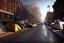 Placeholder: outside homeless shelter, california, los angeles,tents on street, skid row, day time , unity, scriptable render pipeline , atmospheric lighting.