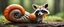 Placeholder: raccoon snail fox