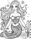 Placeholder: simple mermaid coloring pages