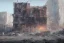 Placeholder: Building exploding in urban landscape, youtube thumbnail