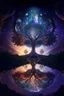 Placeholder: Cosmic Mirror Tree, A Spiritual Nexus Bridging Heaven, Earth, and the Universe, 4k, high resolution