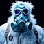 Placeholder: Yeti in an elastomeric respirator, Kananaskis Country, Sci Fi, post-apocolapse