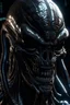 Placeholder: evil alien, brutal face, tron, head, burn eyes, 8k, finely detailed, dark light, photo realistic, hr giger, cyberpunk, dangly things hanging from his face,award-winning, higher detail, photorealistic, horror, nightmare, insane graphics, perfect lighting in shadowing, image upscaling X 2,