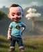 Placeholder: Sheldon cooper toddler, full body, dramatic lighting, angry, hyper realistic