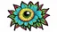 Placeholder: comic style flower with eye in the middle