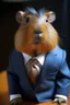 Placeholder: capybara in a suit