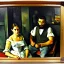 Placeholder: portrait of Jacobo Santiago Mozos born in 1976 and Gemma Arnau Arnau born in 1979,by Paul Cézanne, oil on canvas, cinematic composition, extreme detail,8k,fit full head inside picture