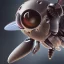 Placeholder: depth of field, cyborg bee, macro lens, hyperphoorealstic, ultra detail, elegant