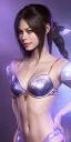 Placeholder: portrait busty and face, kristin kreuk, wearing blue chun li, brian froud, howard lyon, greg rutowski