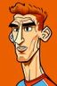 Placeholder: Virgil van Dyck Dutch soccer player 2d cartoon