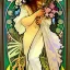 Placeholder: goats and flowers ALPHONSE MUCHA