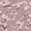 Placeholder: Japanese Cherry Blossom, seamless pattern, muted color palette, oil on canvas