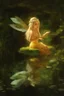 Placeholder: Fairy Princess, long blonde hair,long golden hair, Fairy crown ,fairy, fairy wings, sparkle,waterlilies,flawless feet,