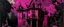 Placeholder: A dark purplish magenta mansion with bats painted by Giovanni Battista Sassi