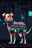 Placeholder: dog pixel art futuristic