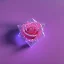 Placeholder: transparent multicolor crystal rose