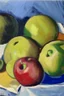 Placeholder: Apples in the style of cezanne