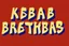 Placeholder: Jesus Christ is Writing the text: "KEBAB BROTHERS" using a spray can in the subway