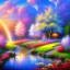 Placeholder: verybeautiful-magical-garden-of-the-angelic-kingdom-blue-and-pink-plants-and-trees-small-river-sunshine-flowers-haze-thumb-rainbow-ufo-bright-colors