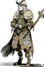Placeholder: Girl Archer concept art, small head, full body, sketch, coll style, bow