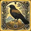 Placeholder: European pagan rune art with nature and ravens