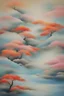 Placeholder: oil painting art with japanese scandinavian style of abstract kimono , color field, fresco , pontillism, 4K quality, no frames, canvas