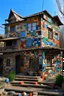 Placeholder: Patchwork house