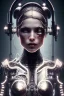 Placeholder: cyberpunk, head, women, portrai, open mouth, perfect skin, tron, cyborg , perfekt, real, dream, hr giger