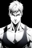 Placeholder: Exactly the same photo but wearing a white superhero suit