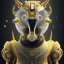 Placeholder: hunter Galaxy robotic bloody evil theeth body details 16k warrior gold body dark horn metal silver hybrid Gold Reckt Powerful diamond body run explosion