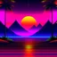 Placeholder: synthwave sunset