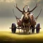 Placeholder: two wheeled ox-cart in field