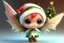 Placeholder: cute 3D chibi fairy at christmas