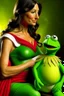 Placeholder: Wonder Woman pregnant with Kermit the Frog’s baby