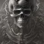 Placeholder: old skeleton warrior, blood flows down the skull, hr giger, steam punk, realistic, made in octane, cinematic, ultra-realistic, extremely detailed octane rendering, 8K, VRAY Super Real ar 2:3, dof photorealistic futuristic 50mm lens hard lighting dark gray tintype photograph, realistic lighting, sepia color