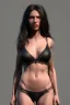 Placeholder: Ultra Realistic image, 25 years old brunette woman, Madrid, portrait, small stature, 1,54 cm tall, 50 kg weight small chest, yakuza body tattoo, vibrant color, highly detailed, art stations, concept art, smooth, unreal engine 5, god rays, ray tracing, RTX, lumen lighting, ultra detail, volumetric lighting.